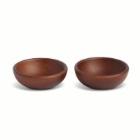 Core Home Pinch Bowls Walnut Stain Set Perspective: Main