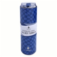 Manna™ Checker Tallboy™ Tumbler - Blue Perspective: Main