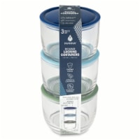 Manna™ 3 Piece Round Locking Food Storage Containers Perspective: Main