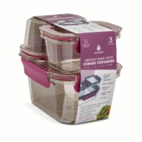 Manna™ Glitter Food Storage Set - Rasberry Perspective: Main