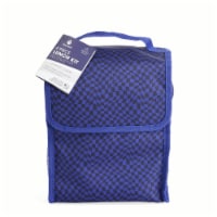 Manna 4 Piece Lunch Kit - Blue Checkers Perspective: Main