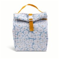 Core Home Manna Buckle Lunch Bag Blue Flowers Perspective: Main