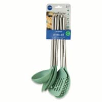 Core Home 5 Piece Classic Utensil Set  - Green Perspective: Main