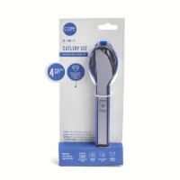 Core Home 3 in 1 Cutlery Set with Case - Grey Perspective: Main