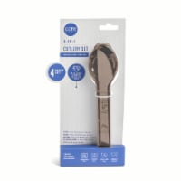 Core Home 3 in 1 Cutlery Set with Case - Blue Perspective: Main