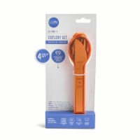 Core Home 3 in 1 Cutlery Set with Case - Peach Perspective: Main