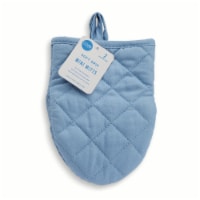 Core Home™ Mini Mitt with Silicone Print - Blue Perspective: Main