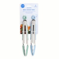 Core Home™ Silicone Mini Locking Tools 2 Piece Set Green/Blue Perspective: Main