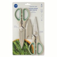 Core Home Comfort Grip Kitchen Shears With Sheath - Grey Perspective: Main