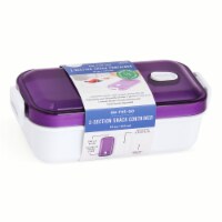 Core Home® 2-Section Snack Container Purple Perspective: Main