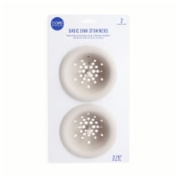 Core Home™ Basic Sink Strainers 2 Piece Set Grey Perspective: Main