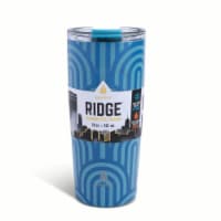 Manna™ Ridge™ Stainless Steel Coffee Tumbler - Teal Perspective: Main