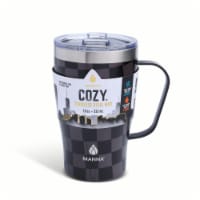 Manna™ Cozy™ Stainless Steel Mug - Black Checkers Perspective: Main