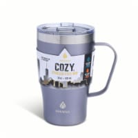 Manna™ Cozy™ Stainless Steel Coffee Mug - Purple Metallic Perspective: Main