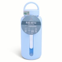 Manna™ Glass Water Bottle - Blue Perspective: Main