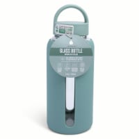 Manna™ Glass Water Bottle - Green Perspective: Main