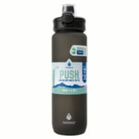 Manna™ Push Bottle Plastic- Black Perspective: Main