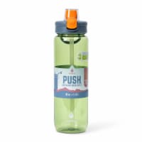 Manna® Push™ Water Bottle - Green Perspective: Main