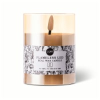 Core Home Flameless LED Real Wax Jar Candle Extra Small - Amber Perspective: Main