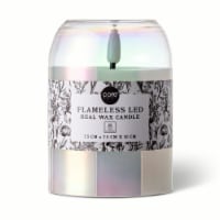 Core Home Flameless LED Glass Bullet Real Wax Jar Candle Extra Small - Iridescent Perspective: Main