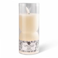 Core Flameless LED Pillar Wax Candle Cream Small Perspective: Main