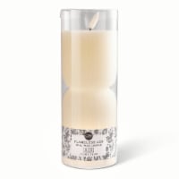 Core Flameless LED Pillar Wax Candle Cream Medium Perspective: Main