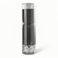 Core Flameless LED Pillar Wax Candle Black Large Perspective: Main