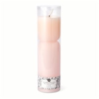 Core Home™ Large Flameless LED Pillar Wax Candle - Pink Perspective: Main