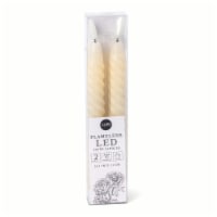 Core Home™ Flameless LED Twisted Taper Wax Candles - Cream Perspective: Main
