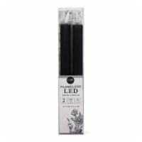 Core Home Flameless LED Wavy Taper Candles - Black Perspective: Main