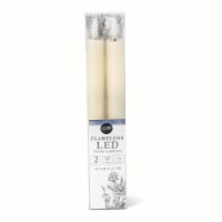 Core Home™ Flameless LED Wavy Taper Wax Candles - Cream Perspective: Main