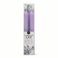 Core Home Flameless LED Wavy Taper Candles - Purple Perspective: Main