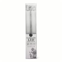 Core Home Flameless LED Wavy Taper Candles - White Perspective: Main