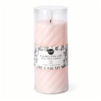 Core Home™ Large Flameless LED Swirl Pillar Wax Candle - Pink Perspective: Main
