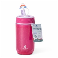 Manna™ Navigator Bottle Plastic with Rainbow Straw Topper Perspective: Main