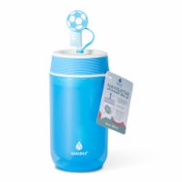 Manna™ Navigator Bottle Plastic with Soccer Ball Straw Topper Perspective: Main