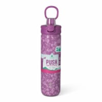 Manna™ Push™ Stainless Steel Bottle - Purple Perspective: Main