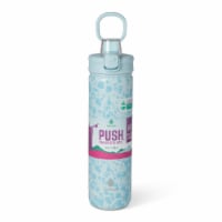 Manna™ Push™ Stainless Steel Bottle - Blue Perspective: Main