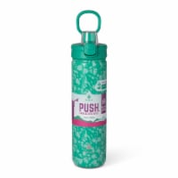Manna™ Push™ Stainless Steel Bottle - Green Perspective: Main