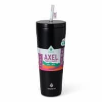 Manna™ Axel™ Stainless Steel Tumbler With Straw - Black Perspective: Main