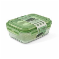Manna™ Glass Bento Box - Green Perspective: Main