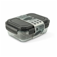 Manna™ Glass Bento Box - Black Perspective: Main