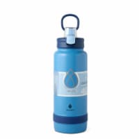 Manna™ Push Bottle - Matte Blue Perspective: Main