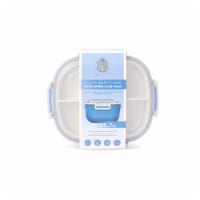 Manna™ Salad Bento Box with Spork and Ice Pack - Blue Perspective: Main