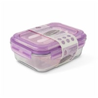Manna™ Glass Bento Box - Purple Perspective: Main