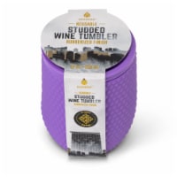 Manna™ Studded Wine Tumbler - Purple Perspective: Main