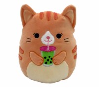 Squishmallows Tabby Cat with Boba Tea Plush