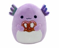 Squishmallows Valentine's Day Axolotl with Pretzel Plush - Purple