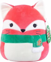 Squishmallow 10 FiFi The Fox Christmas Plush - Official Kellytoy Holiday Plush