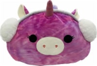 Squishmallows 18" Christmas Stackable Tie Dye Unicorn with Earmuffs Plush Toy